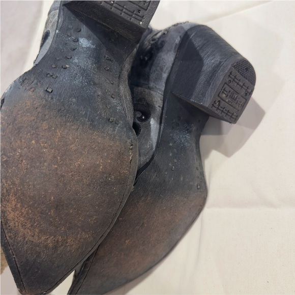 Corral Women's Black Studded Inlay Embroidered square toe Western Boots - Picture 6 of 9